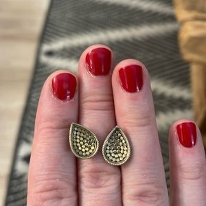 Anna Beck sterling silver teardrop earrings